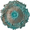 Ekena Millwork Plymouth Ceiling Medallion (Fits Canopies up to 1 5/8"), 16 3/4"OD x 1 3/8"P, Copper Green Patina CM16PLCGS - alternate 1